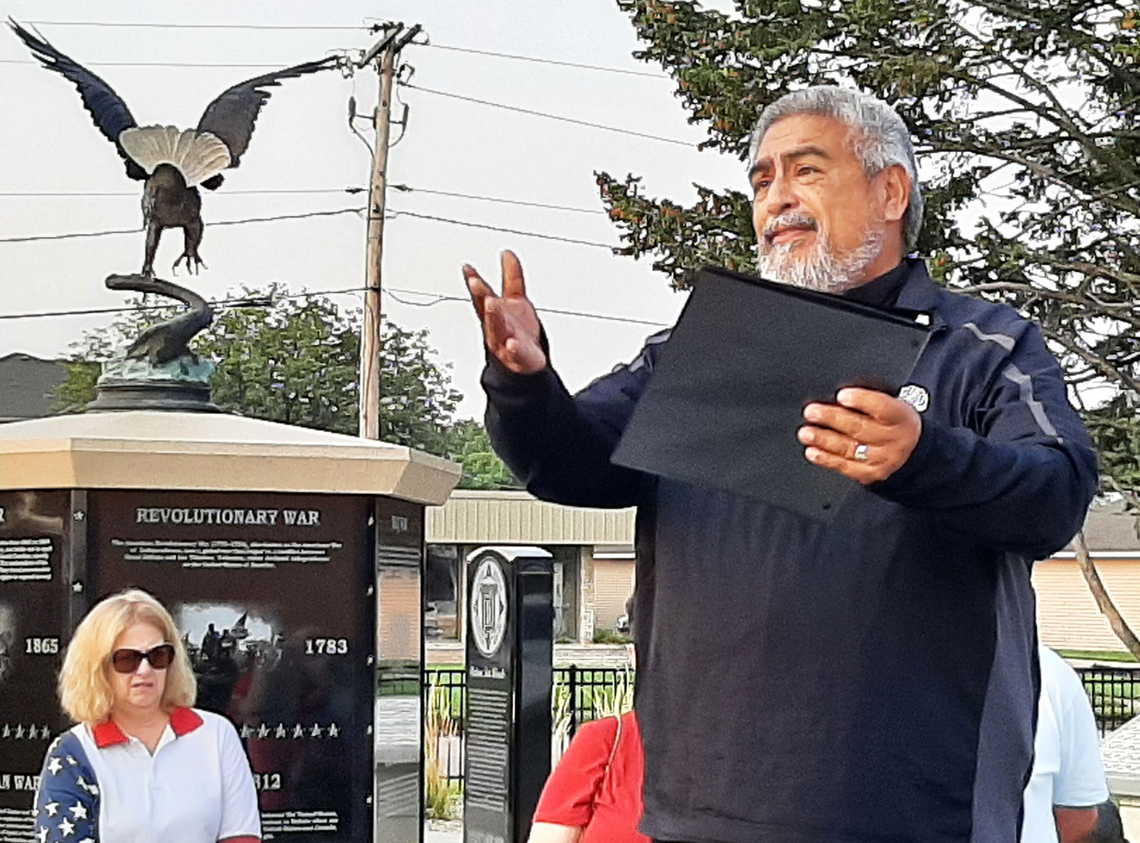 Pastor Medina at Veterans Park